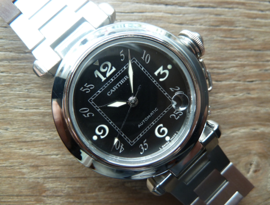 Pasha automatic black dial 38mm