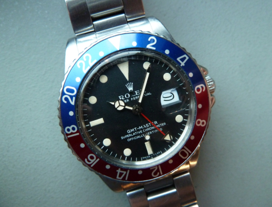 1969 Pepsi Gmt Master 1675 Long E MK1 Rolex Service Paper