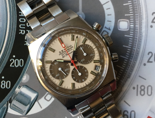 1969 UNPOLISHED A384 El Primero TROPICAL dial, serviced.